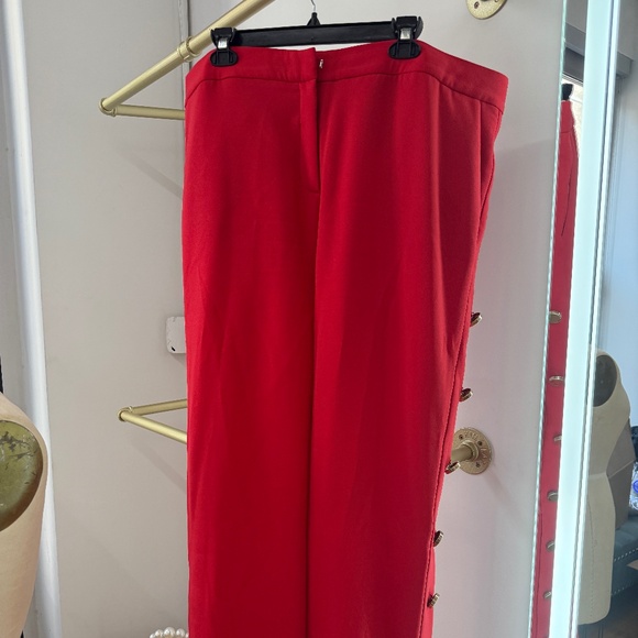 Prabal Gurung Red Dress Pants - Picture 1 of 2